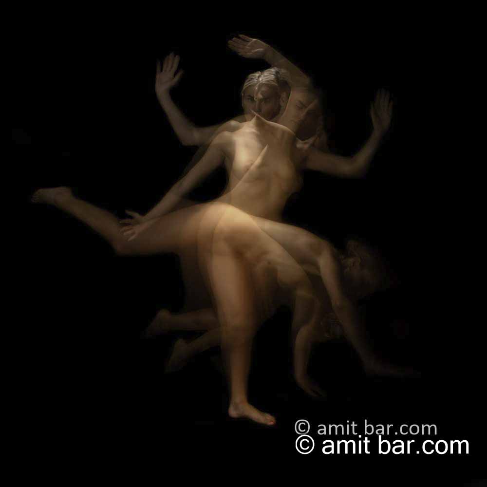 Dancing Anna II: Model Anna is dancing in my studio