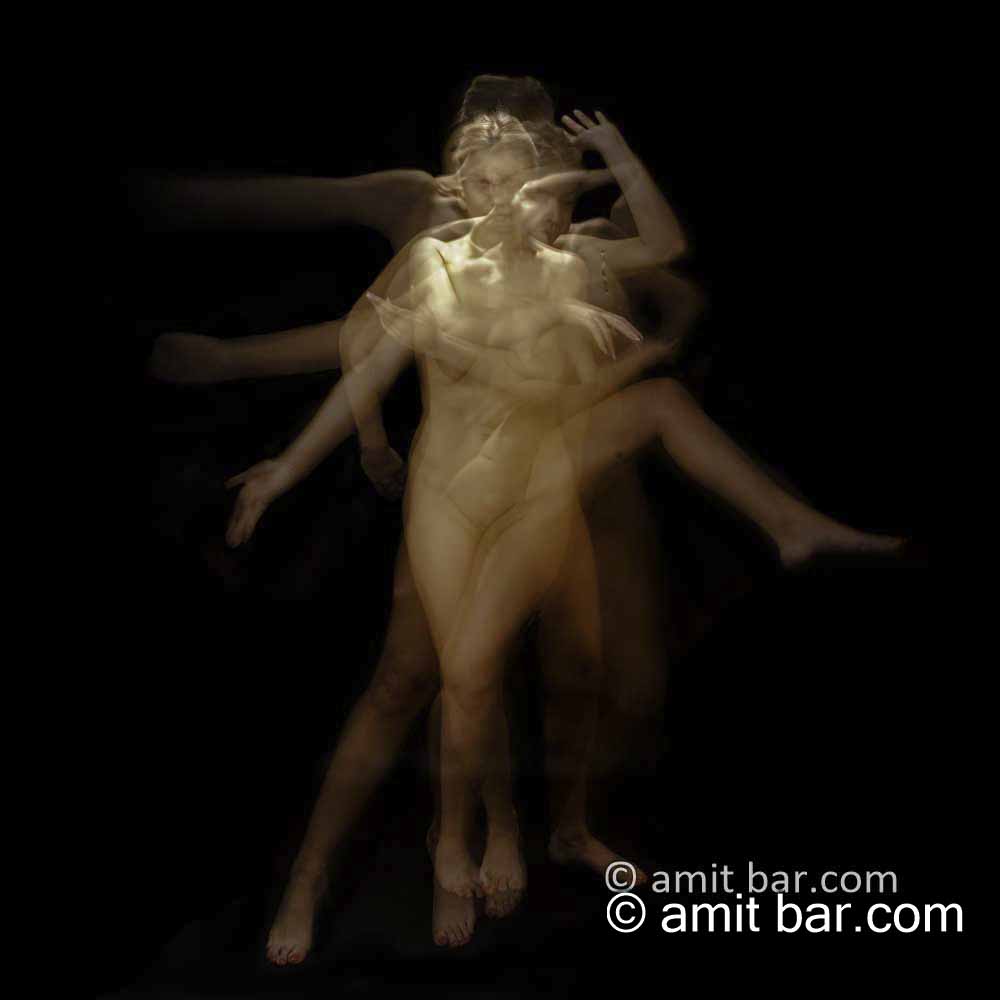 Dancing Anna I: Model Anna is dancing in my studio