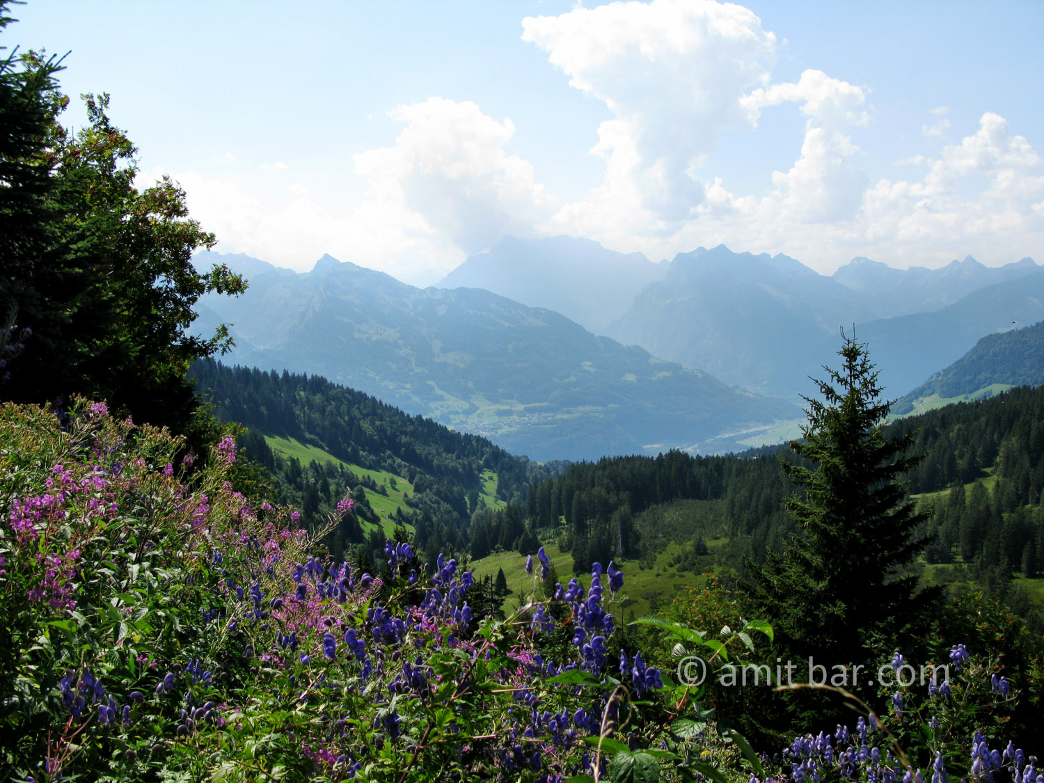 The mountains around Amden, Switzerland