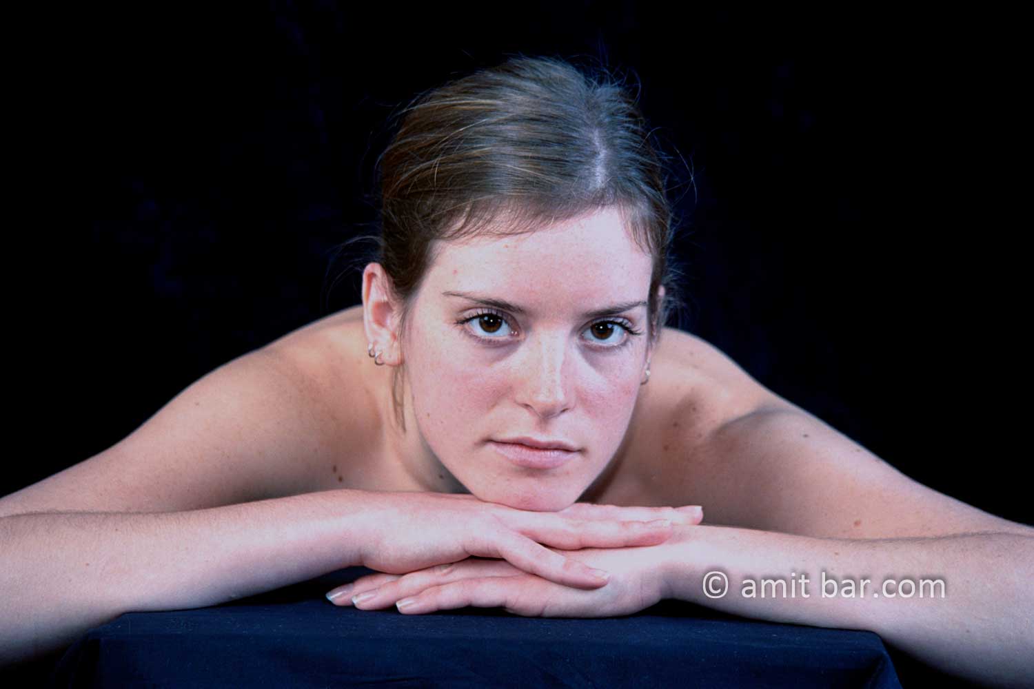 American girl III: Portrait of a nude model in my studio