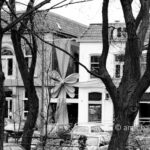 Anniversary ribbon: Anniversary ribbon on a printing shop in Doetinchem, The Netherlands