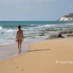 Betset II: Nude model in the sea beside Betset, Israel