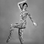 Black and white I: Black and white body-painted model