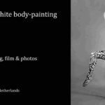 B&W video: Black & white are the only colours which have been used to creae this body-painting.