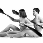 Canoe couple I: Two canoe sporters