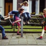Carousel: Children playing at a carousel