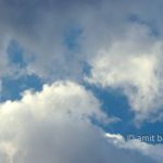 Clouds III: grey and white clouds in blue sky