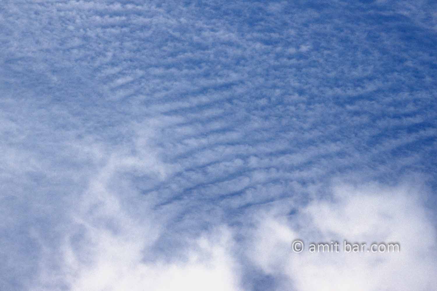 Clouds X: White clouds in blue sky