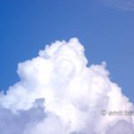 Clouds XI: White clouds in blue sky
