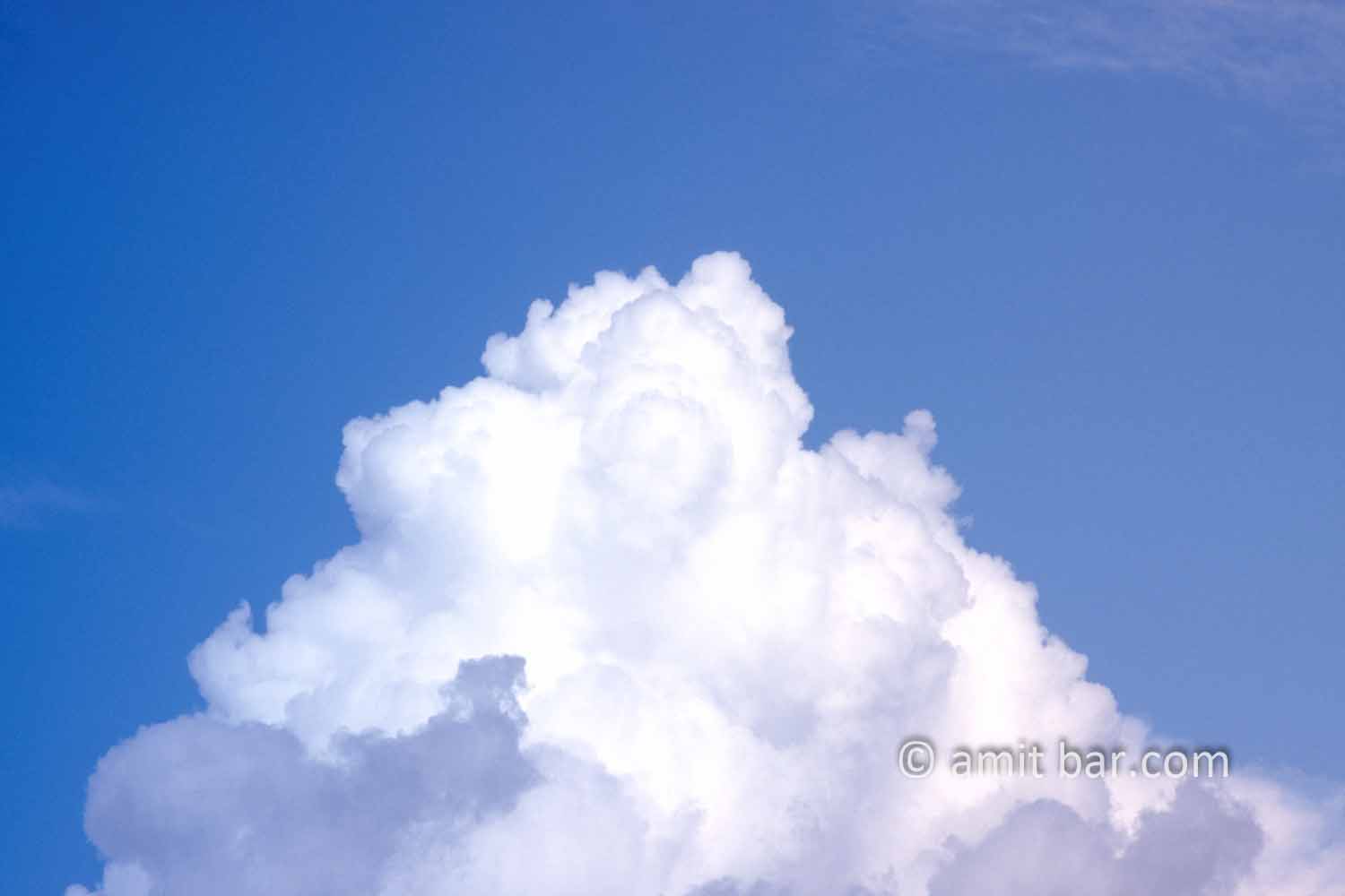 Clouds XI: White clouds in blue sky