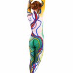 Colored II: Body-painted model in various colours