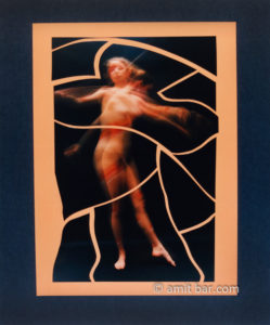 Composition1: Photo-collage of a body-painted dancer