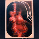 Composition2: Collage of a body-painted dancer