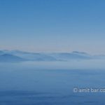 Corfu: Misty view: Mist above the Bay of Corfu