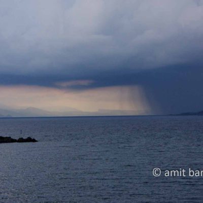 Corfu: Storm above Corfu city