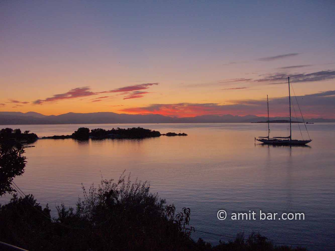 Corfu: Sunrise above Greece I: Sunrise above Greece