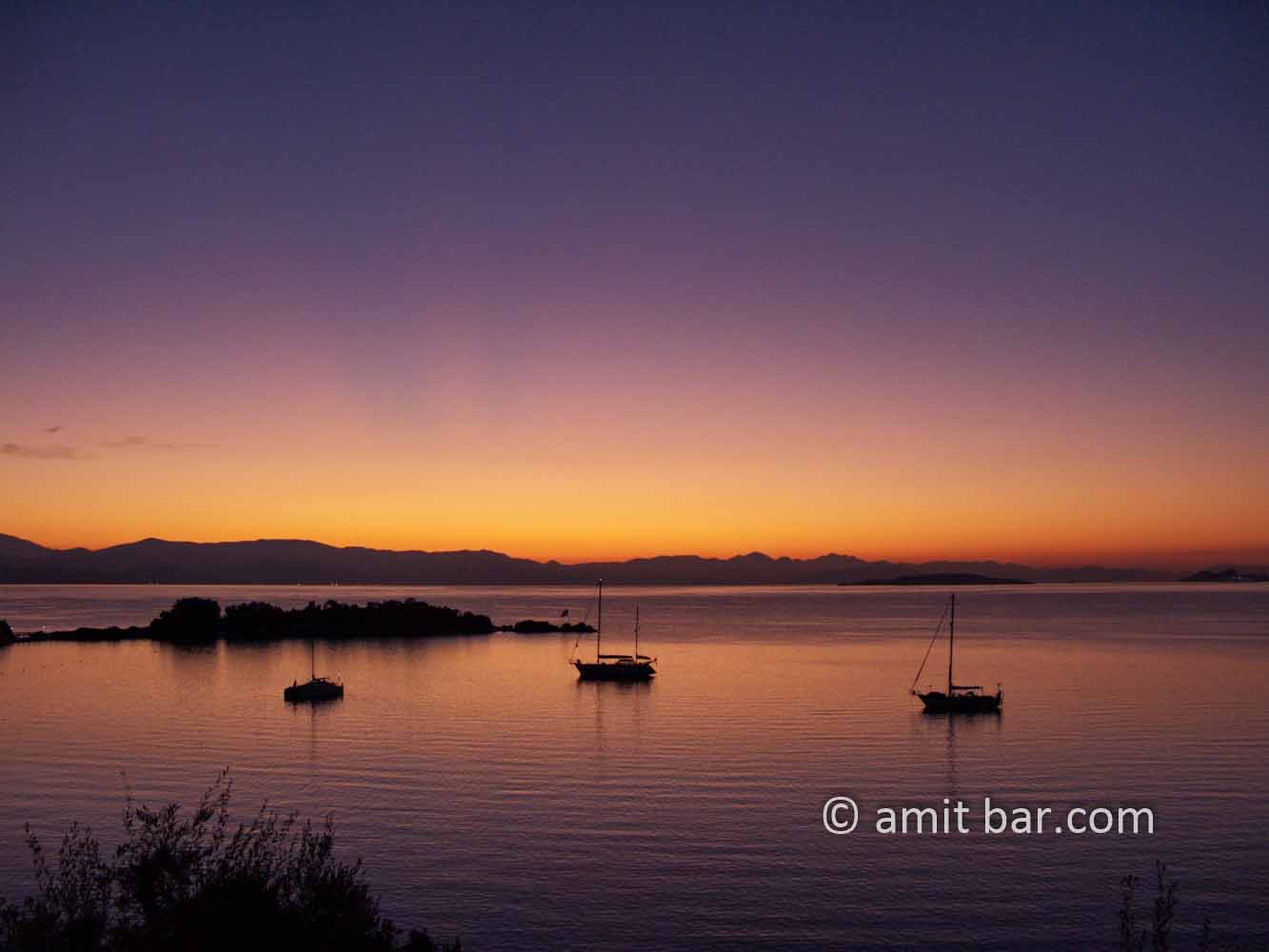 Corfu: Sunrise above Greece IV: Sunrise above Greece