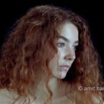 Curled hair I: A portrait of nude model in my studio