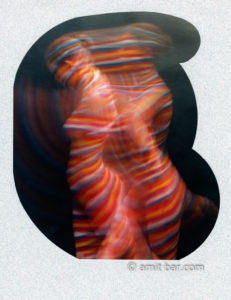 Dancer3: Dancing body-painted model