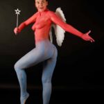 Dancing angel I: Model Anna is dancing as an angel