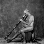 Didgeridoo player: Nude model in my studio