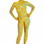 Dropped I: Body-painted model in my studio