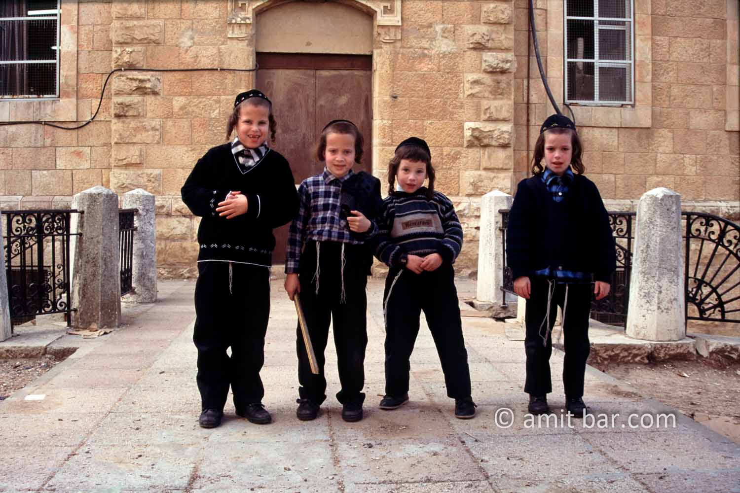 Ever seen a camera? II: Orthodox Jewish children in Jerusalem