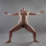 Expression IV: Nude dancer executing expressive dance