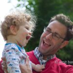 Father and son: Happy father and his son