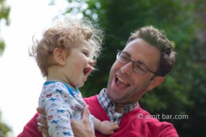 Father and son: Happy father and his son