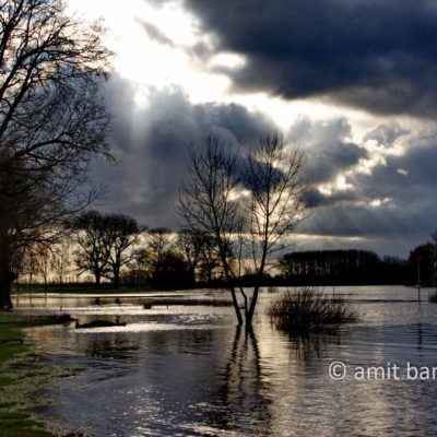Flood on the IJssel river