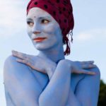 Flower yoga portrait