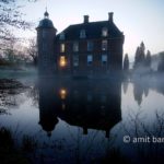 Foggy castle: Slangenburg castle in fog