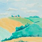 French corn fields: Corn fields at Gaillac-Toulza, France