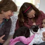 Generations IV: Grandmother,mother, baby and a cat