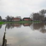 High water IJssel river III: Lots of rain in the Alps and Germany leads plenty of water to the rivers in The Netherlands. like the IJssel by Doesburg