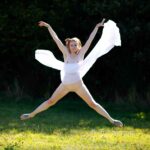 In the woods II: Dancer Ana V is dancing in the woods