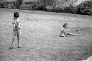 It is MY ball!: Brother and sister having conflict over a ball