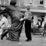 Keep in touch: Boys at a play in Kleve, Germany