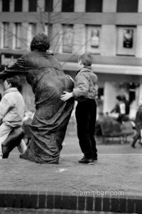 Keep in touch: Boys at a play in Kleve, Germany
