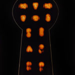 Keyhole1: Photo-collage of a woman through a keyhole