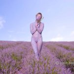 Lavender I: Bodypainted model in the Provence, France