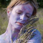 Lavender III: Bodypainted model in the Provence, France