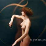 Light trails: Nude model in my studio