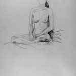 Lotus nude: Nude in lotus sitting