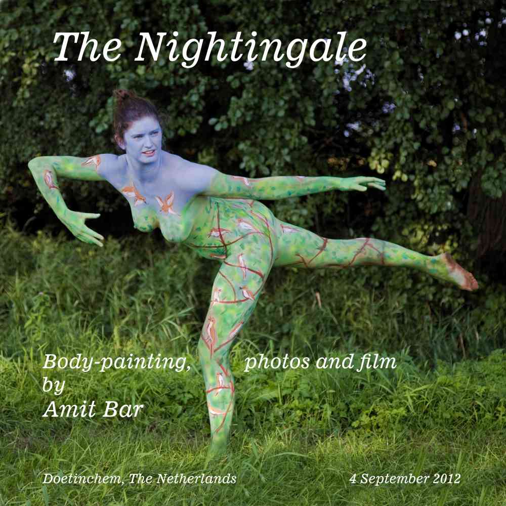 Nightingale video: This body-painting was inspired by the nightingale, which is considered the best singer among birds.