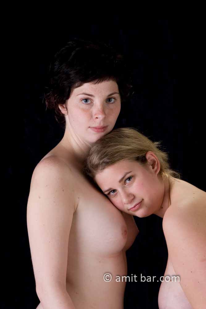 Nude friends II: Portrait of two nude friends