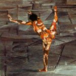 Homage to Picasso III: The cubistic portrait of art-dealer Ambroise Vollard which is painted in 1910 by Picasso inspired me to create a homage to the artist.