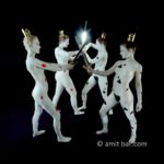 Playing cards IV: Body-painted models in card forms of clovers, diamonds, spades and hearts