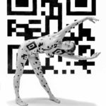QR-code I: Body-painted model with QR-code